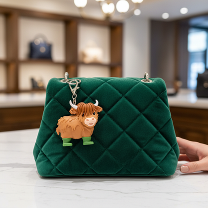 Highland Cow Keychain