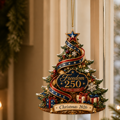 🎄 USA 250th Anniversary Christmas Tree Ornament