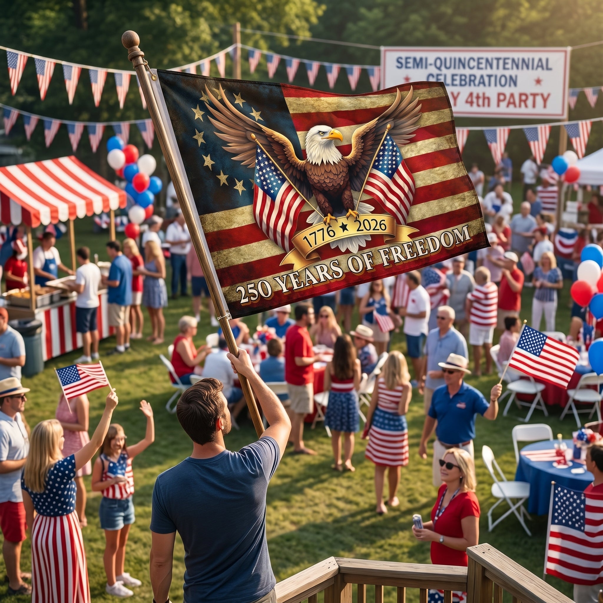 🇺🇸 1776–2026 Patriotic Freedom Flag