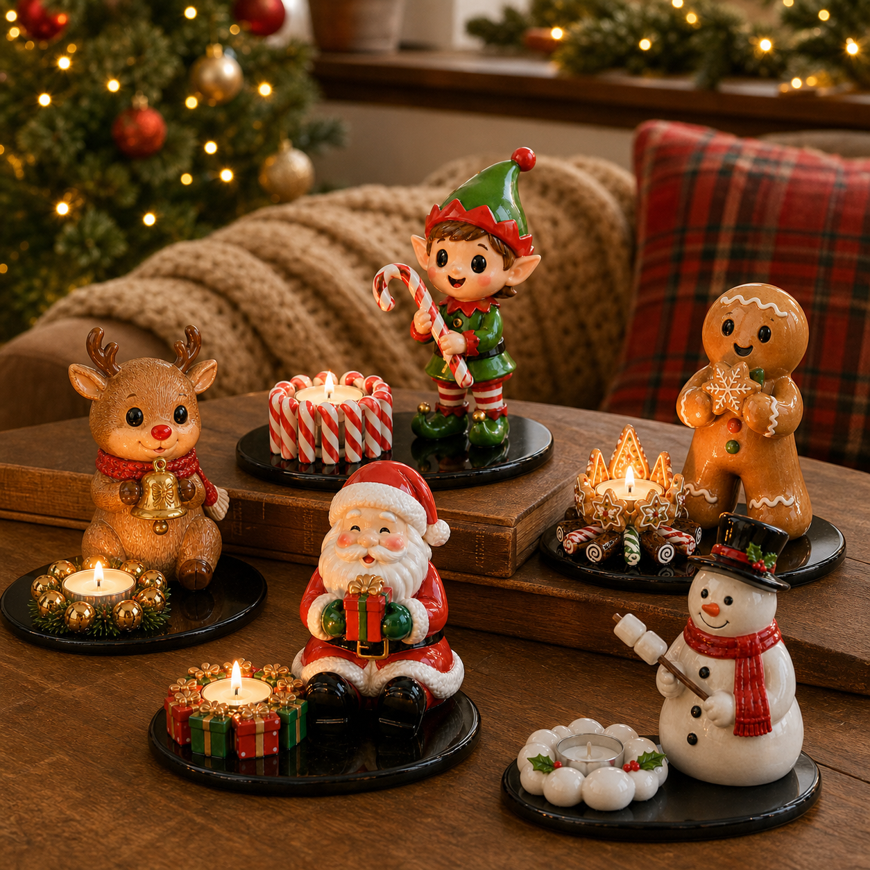 🎅 2026 Christmas Gift 50% Off--🔥Last 100pcs🎄Charming Ceramics Tealight Holder Collection For Christmas Moments